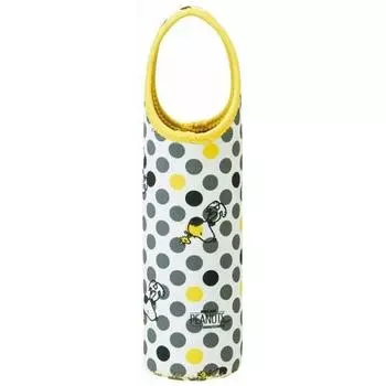 Skater Plastic Bottle Cover Plastic Bottle Case Water Bottle Cover Snoopy Monochrome PEANUTS 500ml WSPB8