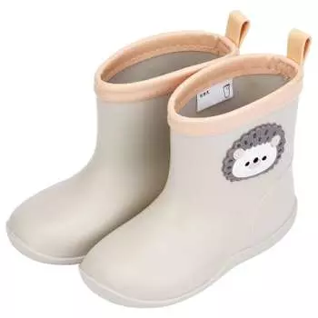 skater rain boots shoes boots 15cm childrens patch included pom poms mouse ribtw15-a