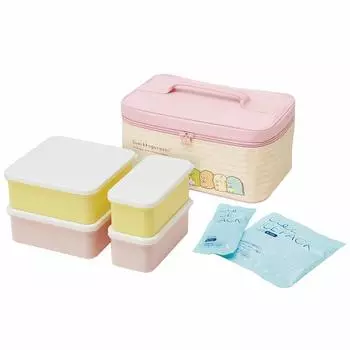 Skater Recreational Lunch Box with Insulated Includes Ice Sumikko Made in KCPC4 Bag, Pack, Gurashi, Large, Japan,