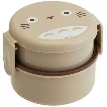 Skater Round Lunch Box 500 мл Bento Box с вилкой My Neighbor Totoro Ghibli Сделано в Японии ONWR1-A