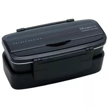 Skater Shokado 2 Tier Bento Box 900ml Made in Japan Modern Plus POW5S-A