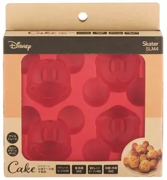 Skater Silicone Yakiyaki Mini Madeleine Mold Cake Mold Sweets Mold Disney Mickey Mouse SLM4-A