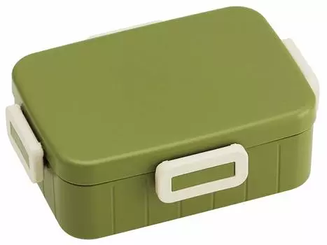 Skater Silver Ion Antibacterial 4 Point Lock Lunch Box 650ml Retro French Green YZFL7AG Ag+
