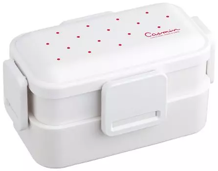 Skater Silver Ion Antibacterial Fluffy Dome Lid 2 Tier Lunch Box 600ml Casmin Ivory Ag+ PFLW4AG-A
