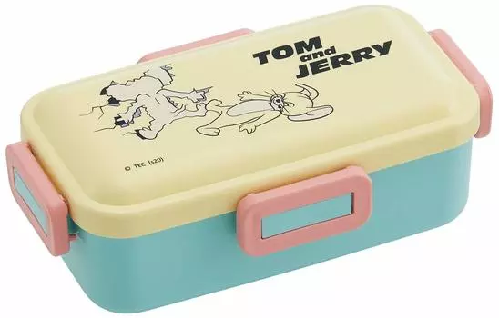 Skater Silver Ion Antibacterial Softly Serving Lid Lunch Box 530ml Tom Jerry Art PFLB6AG Ag+ Dome-Shaped &