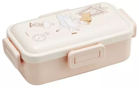 Skater Silver Ion антибактериальная пушистая крышка-купол Bento Box 530 мл Disney Alice Pastel Ag+ PFLB6AG-A