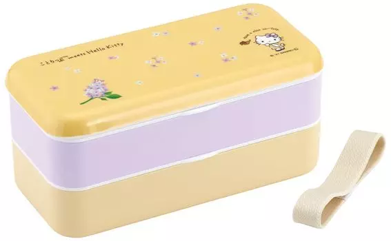 Skater Simple Lunch Box Bento Box 600ml Hello Kitty x Kotorippu Sapporo Sanrio Made in Japan SLBW6M-A