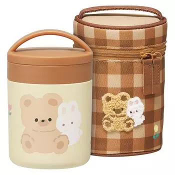 Skater Soup Jar 300ml Mofumo Friends Soup Pot Black Thermal/Cold KLJFC3-A