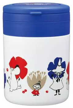 Skater Soup Jar 300ml with Folding Handle Antibacterial Moomin LJFO3AG Thermal/Cold