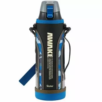 Skater Спортивная бутылка для питьевой воды 990 мл с крышкой для бутылки Awake Camouflage KSDC10S