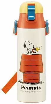 Skater Sports Bottle Direct Drinking Water Bottle Stainless Steel Snoopy Peanuts 580ml SDC6N
