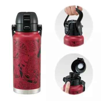 Skater Stainless Steel Direct Bottle with Handle 800ml Water Bottle Mug Bottle Spiderman STD8H-A