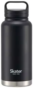 Skater Stainless Steel Mug Bottle 1000ml with Screw Handle Black Thermal/Cold STSC10-A