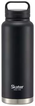 Skater Stainless Steel Mug Bottle 1200ml with Screw Handle Skater Black Thermal/Cold STSC12-A