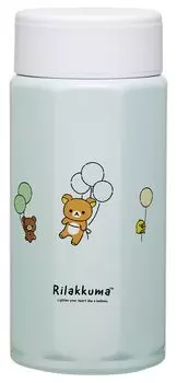 Skater Stainless Steel Mug Bottle 350ml Easy to Hold Octagonal Water Bottle Rilakkuma Fluffy Balloon STO469278 Thermal/Cold