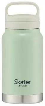 Кружка-бутылка Skater из нержавеющей стали 350 мл с винтовой ручкой матово-зеленая термо/холодная STSC4-A