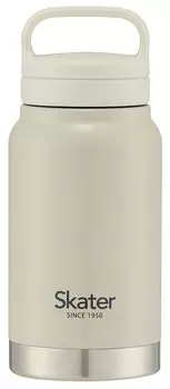 Кружка-бутылка Skater из нержавеющей стали 350 мл с винтовой ручкой, матово-серая, термо/холодная STSC4-A