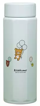 Skater Stainless Steel Mug Bottle 500ml Easy to Hold Octagonal Water Bottle Rilakkuma Fluffy Balloon STO569196 Thermal/Cold