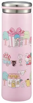Skater Stainless Steel Mug Bottle Water Bottle 450ml Vacuum Double Structure Sanrio All Stars Village Thermal/Cold STX5-A