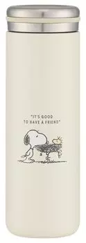 Skater Stainless Steel Mug Bottle Water Bottle 280ml Vacuum Double Structure Snoopy Badge Thermal/Cold STX3-A