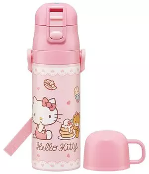 Skater Stainless Steel Water Bottle Direct Drinking 470ml Cup Drinking 430ml Hello Kitty Sweets Lightweight Type Girls Sanrio Waterbottle Sports