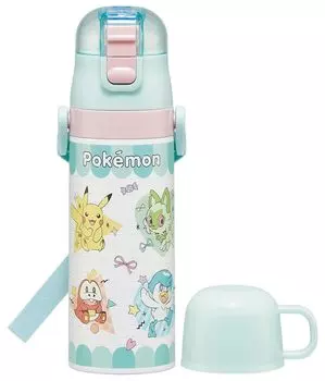 Skater Stainless Steel Water Bottle Direct Drinking 470ml Cup Drinking 430ml Lightweight Type Pokemon Thermal Insulated Waterbottle Sports Bottle Kids