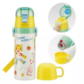 Skater Stainless Steel Water Bottle Direct Drinking 470ml Cup Drinking 430ml Shimajiro 23 Lightweight Type Girls Boys Water Bottle Sports Bottle Cute