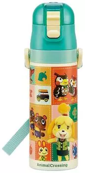 Skater Stainless Steel Water Bottle Direct Drinking 470ml Animal Crossing Child Friendly Lightweight Type Girls Cool Water Bottle Sports Bottle Cute