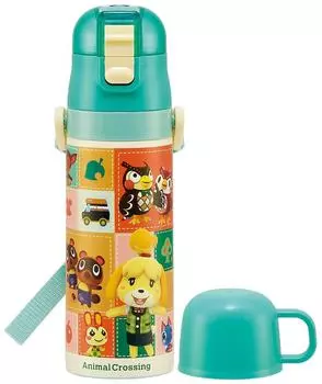 Skater Stainless Steel Water Bottle Direct Drinking 470ml Cup Drinking 430ml Animal Crossing Lightweight Type Girls Water Bottle Sports Bottle Cute
