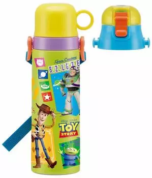 Skater Stainless Steel Water Bottle for Kids with Toy Story 20 Disney 570ml SKDC6 2-Way Cup,