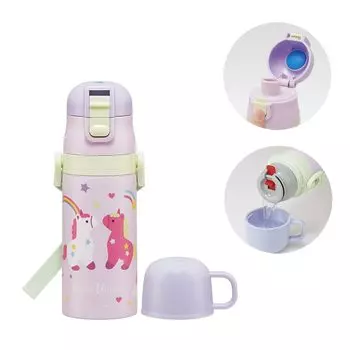 Skater Stainless Steel Water Direct Cup Little Thermal Cold Small Sports Water Children s Bottle, 2-way, Drinking, 420ml, Drinking, 350ml,