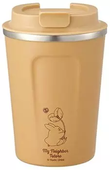 Skater STBC3F-A Coffee Tumbler, 11.8 fl oz (350 ml), Thermal, Cold, Stainless Steel, Tumbler, Mug, My Neighbor Totoro, Brown, Studio Ghibli