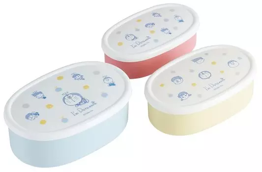 Skater Storage Container Set of 3 Lunch Box Doraemon Takecopter 860ml Seal Container Made in Japan SRS3SAG-A