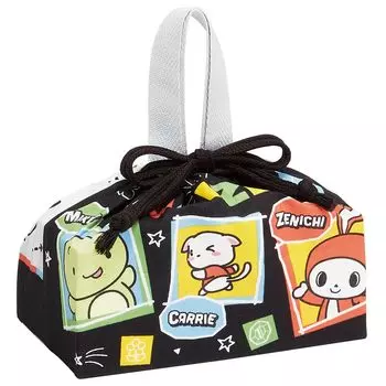 Skater Сумка-ланч-бокс на шнурке Maizen Sisters Made in Japan для детей KB7-A