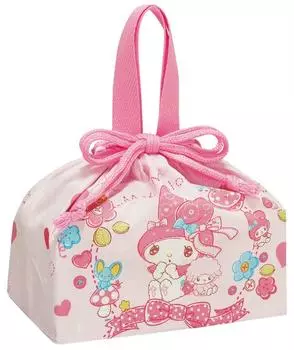 Skater Сумка-ланч-бокс с завязками и вставкой My Melody Glitter Doll Sanrio Girl Сделано в Японии Детская KB7-A