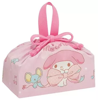 Skater Сумка-ланч-бокс с завязками и вставкой для детей, сделано в Японии, Sanrio My Melody Big Ribbon Girls KB7 Children s