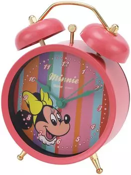 Skater Table Clock Alarm Clock Disney Retro Minnie Mouse ZPW1-A