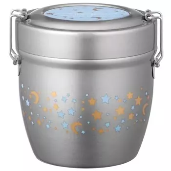 Skater Термобокс для ланча Star Pattern 550 мл Антибактериальный вакуумный из нержавеющей стали STLBD6AG-A