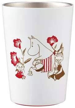 Skater Thermal Insulated Convenience Store Coffee Stainless Steel Tumbler 400ml Moomin Tea Party Vacuum Insulated STCV2-A