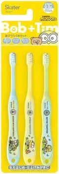 Skater Toothbrush 15cm For Infants Years Soft 3 Pieces Toothbrush Minions 23 0-3 TB4ST-A