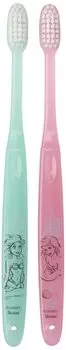 Skater Toothbrush 18cm Compact Head Set of 2 Normal Disney Princess Ariel 2 TBN1W-A