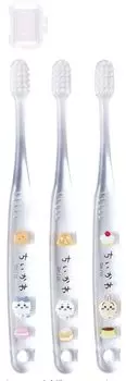 Skater toothbrush for kindergarteners years old soft clear 3 pieces Chikawa 3-5 TBCR5T-A