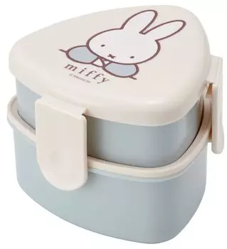 Skater Triangular Onigiri Lunch Box 2 Tiers 500ml Miffy Antibacterial Made in Japan ONWT1AG