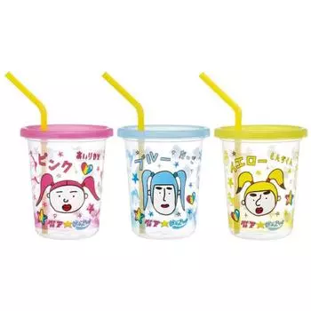 Skater Tumbler with Straw Set of 3 320ml Made in Japan Takeshita Paradise SIH3ST