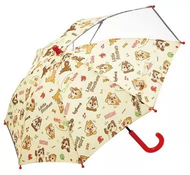 Skater Umbrella 40cm for Kindergarten to Lower Grades Disney Chip Dale Children s & UB40-A