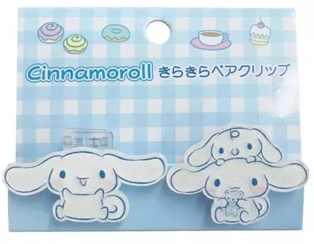 Skater Unique Sanrio Sparkling Pair Clip Cinnamoroll SR-0066CR