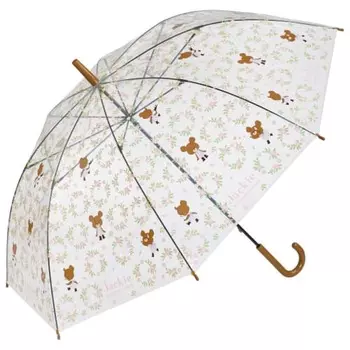 Skater Vinyl Umbrella Long Umbrella 60cm Bear School UBV1N-A