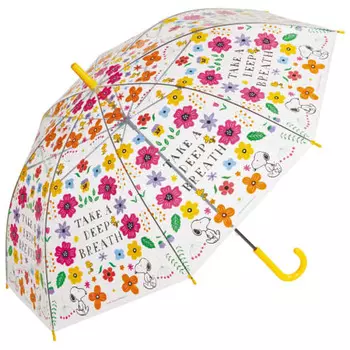 Skater Vinyl Umbrella Long Umbrella 60cm Snoopy Flower UBV1N-A
