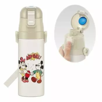 Skater Water Bottle Disney Mickey Mouse & Friends Cooking 470ml Direct Drinking Children s Stainless Steel Sports Bottle SDC4-A