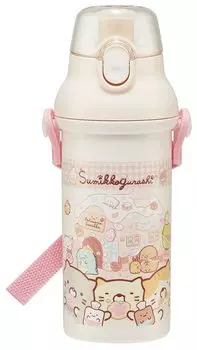 Skater Water Bottle Sumikkogurashi Okaiyasan 480ml Antibacterial Plastic Girls Made in Japan Children s PSB5SANAG-A